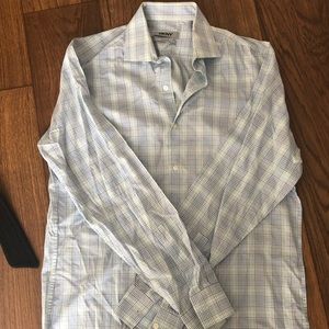 Men’s blue button up